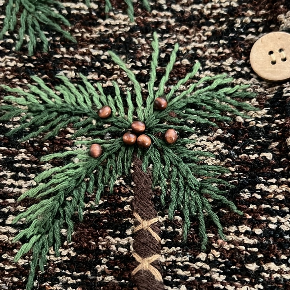 Bellepointe Vintage Palm Tree Cardigan Sweater - Picture 8 of 12